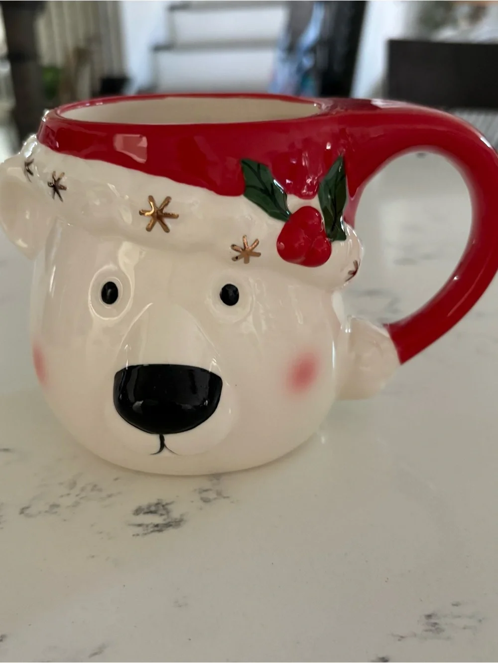 Williams Sonoma Twas the Night Before Christmas Polar Bear Figural Mug